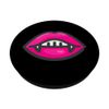 pink sexy halloween vampire teeth lips gothic monster PopSockets Swappable PopGrip