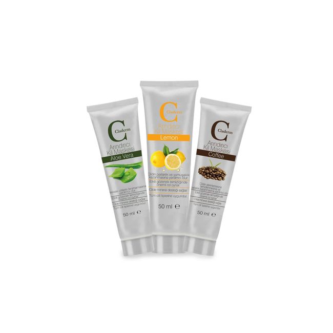 Claderm 50ml 3'lü (aloe Vera-lemon-coffee) Avantaj Paketi