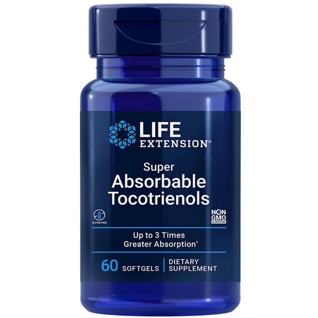 SUPER ABSORBABLE TOCOTRIENOLS VITAMIN E HAIR GROWTH  60 Softgel LIFE EXTENSION