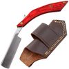Old Ram Straight Razor | Straight Edge-Razor Red Wood & Bone Handle- Sharp | High Hardness Stainless Steel Cutthroat Straight Edge Blade | Barber Razor (217)