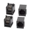 sourcing map 4Pcs Vertical Mount 6P6C RJ12 PCB Jack Network Telephone Connector