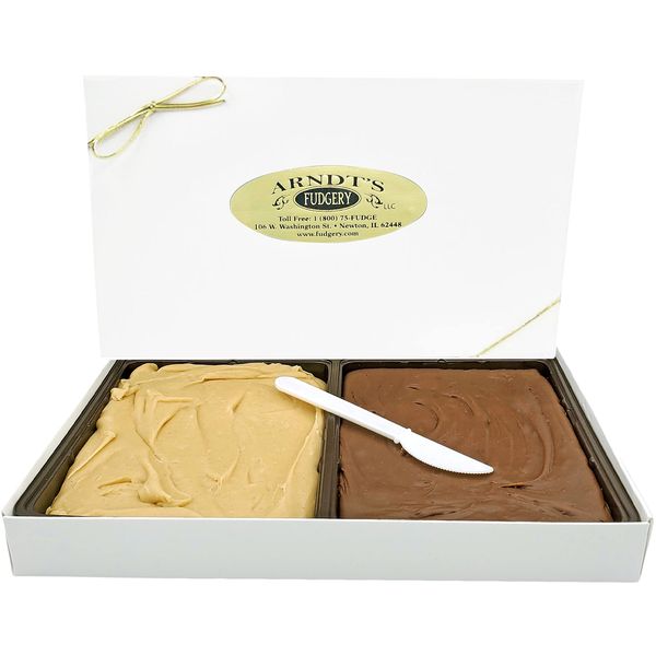 Home Made Creamy Chocolate/Peanut Butter Fudge - 24 OZ Gift Box