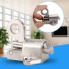 BigKing Loft Hatch Catch, Fanlight Window Catch, Window Gate Security Pull Ring Automatic Door Bolt, Aluminum Latch Lock 46 * 50 * 44mm, Loft Hatch Lock Spring Latch