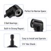Bates- Socket Adapter Extension Set with Right Angle Drill Attachment, 4 pcs, 1/2" 1/4" 3/8" Impact Socket Adapter Set, 105 Degree Right Angle Drill Adapter, Screwdriver Drill Bit Set