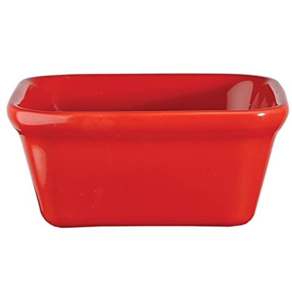 Churchill DS29886 Cookware Square Pie Dish, Red, 380ml, 12cm