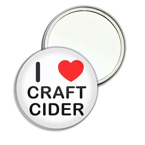 I love Craft Cider - 55mm Round Compact Mirror