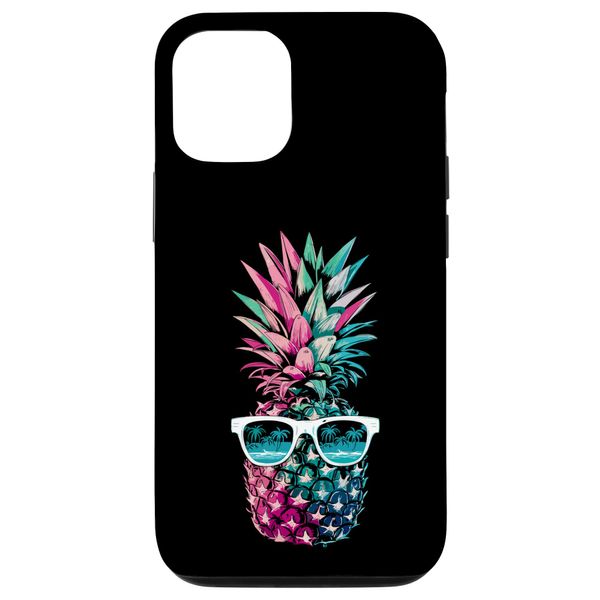 iPhone 15 Pro Women Pineapple Sunglasses Beach Summer Smartphone Case
