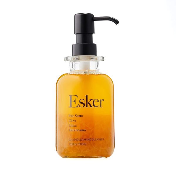 ESKER - Natural Calendula Hand Cleanser | Plant-Based, Cruelty-Free, Clean Beauty (16.9 fl oz | 500 ml - Glass)