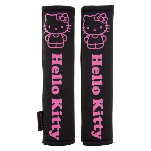 HELLO KITTY KIT1035 Pads for Safety Belts, Black, AUTO