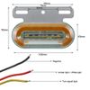 12V Orange Amber Led Side Marker Lights X2 Neon Marker Dynamic Indicator Trailer