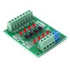 4 Bit Optocoupler Isolator Module,PLC Signal Level Voltage Converter Board Module (12V to 3.3V)