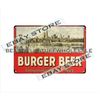 rustic bars BEER SELF FRAMED tin sign home kitchen artwork living room