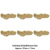 6 x 'Happy Easter Text' MDF Craft Embellishments (EB00003867)