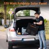 MHPOWOS 220 Watt Foldable Monocrystalline Solar Panel Charging for Powerstation