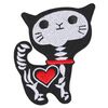 Fully Embroidered Iron Patch Patch Skull Cat Heart Cats A0262