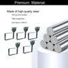 Vertical Cable Management D-Ring Hooks | Server Rack Cable Management Solution | Metal Cable Bracket Mount Set for Network Patch Cables, Fiber Optic Cords (5, 2.4" x 4" x 4")