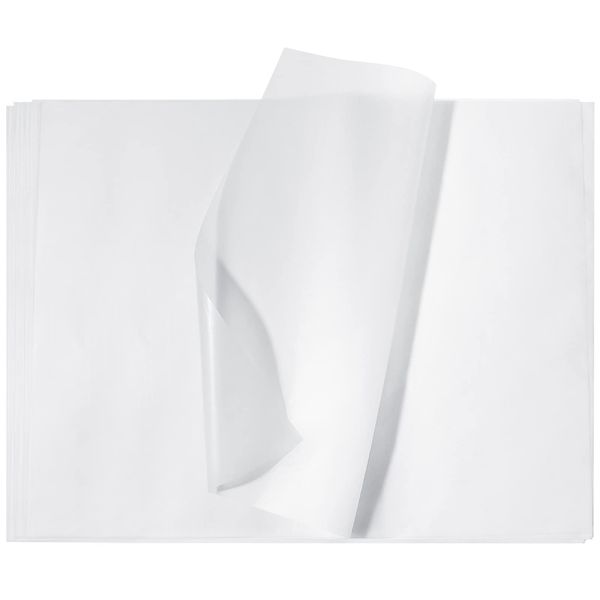 120 Sheets Deli Paper Sheets Transparent Paper Translucent Clear Paper Tracing Paper for Drawing Wax Paper Printing Sketching Calligraphy Pencil Ink Markers, White (9 x 13 Inch)