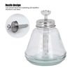 180ml Press Bottle, Press Type Liquid Pump Dispenser Empty Nail Polish Remover Refillable Bottle Container Manicure Accessory with Top Cap
