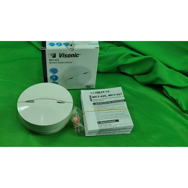 [NEW VISONIC (MCT-426) (315) WIRELESS SMOKE DETECTOR - WHITE