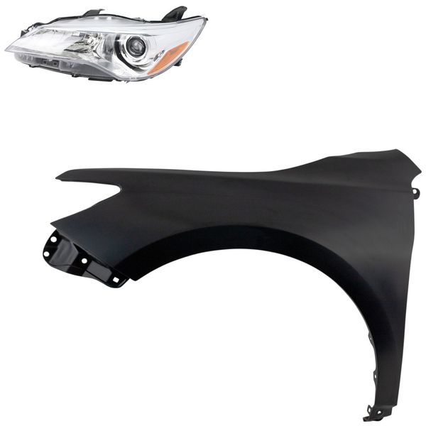 Headlight Kit For 2015-2017 Toyota Camry Driver Side Assy Halogen LE/XLE Trims