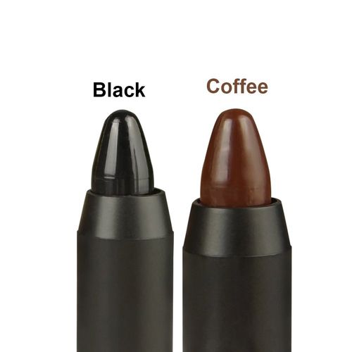 Professional Hair Chalk Temporary Hair Dye Non-toxic Hair Color Crayon Cover White Hair Color Patch (2packs-black-coffee)