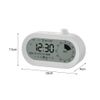 CENPEK 6-in-1 Timer LCD Visual Timer with 3 Alarms, Clock, Date, Temperature, Light Display for Home, Office and Classroom - Stylish Multifunction Timer, White