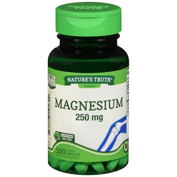 MAGNESIUM 250MG CAPLETS 100CT NATURES TRUTH