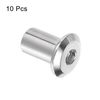 sourcing map M8x12mm Hex Socket Head Insert Nut Screw Post Sleeve Nut for Furniture 10pcs