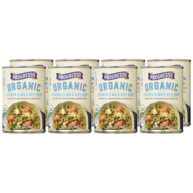 Progresso Organic Chicken & Wild Rice Canned Soup, 14 oz