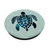 Chic blue nebula Turtle on a Mint green color matching PopSockets Swappable PopGrip