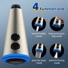 Hygie Rinse Faucet Head Replacement 4 Function LED Temperature Display Pull Down Kitchen Faucet Head with 15 Adapters, Brushed Nickel