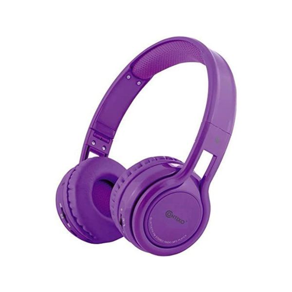 Contixo KB-2600 Kid Foldable Wireless Bluetooth Headphones - Purple