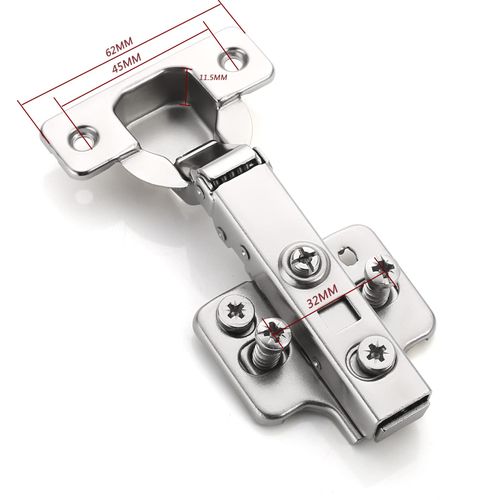Furniware 2 pcs Soft Close Cabinet Hinges,110° Full Overlay Cupboard Wardrobe Doors Hinges Steel Slow Shut Dotty Deals Full Overlay Mute Cabinet Hinges
