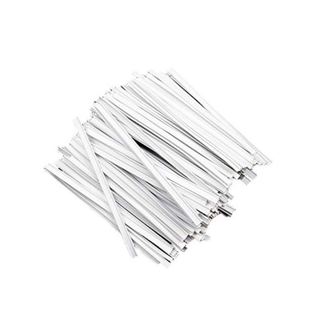 Nose Wire for Masks, 2 Core, Set of 100, 3.5 inches (9 cm), White, Mask Wire, Shape Retention, Handmade, DIY, Materials, Mask Nose, Tape, Crafts, Handmade Mask, Nose Fitter, Fastener