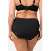 Ulla Popken Damen 2er Pack Büroslips mit Spitze, schwarz, 66/68