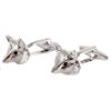 David Van Hagen Mens Fox Head Cufflinks - Silver