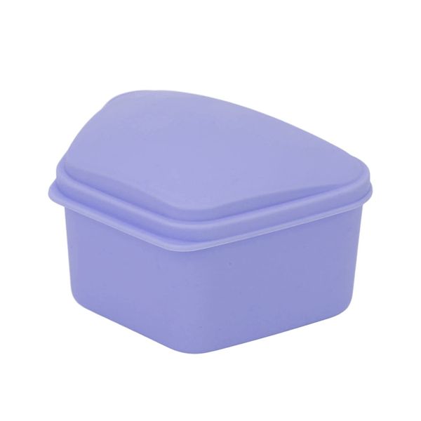 Retainer Case,ANGGREK Trapezoid Retainer Case Travel Portable Denture Mouth Guard Storage Box for Home Office(Purple)