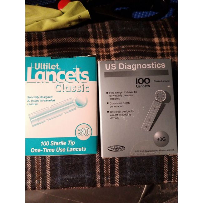 Lancets 2 Boxes of 100 each