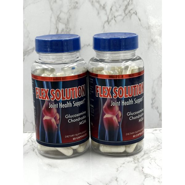 2 Flex Solution Anti-Inflammatory Muscle Joint Relief Msm Bones Support Pills