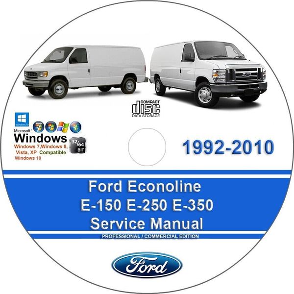 Ford Econoline E150 E250 E350 1992 - 2010 Factory Workshop Service Repair Manual