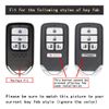 TANGSEN HDS4E Smart Key Case, Compatible with ABS+Rubber, Blue rubber + carbon fiber pattern ABS black