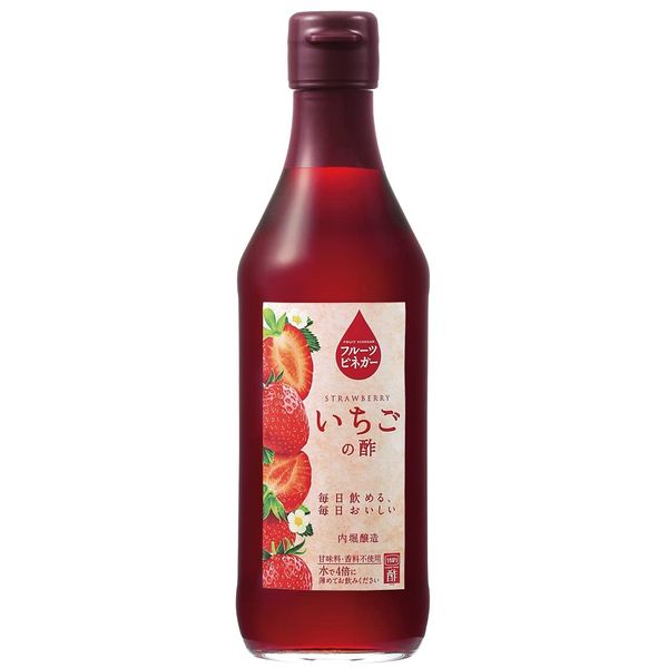 Uchibori Brewing Fruit Vinegar Strawberry Vinegar, 12.2 fl oz (360 ml)