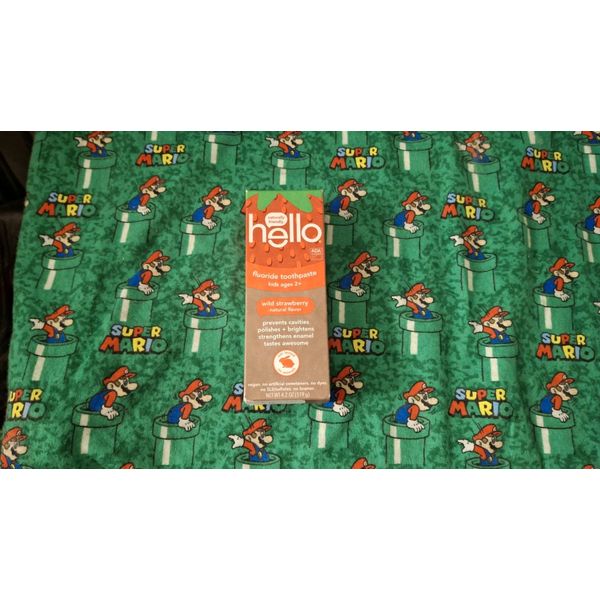 HELLO KIDS Natural Wild Strawberry Fluoride Toothpaste 4.2 Oz