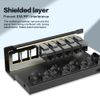 Enmane 8Port Patch Panel CAT6 Keystone Patch Panel Shielded Network Patch Patch with Smart Cable Management for Home/Office Network (1U 8Port, CAT6)