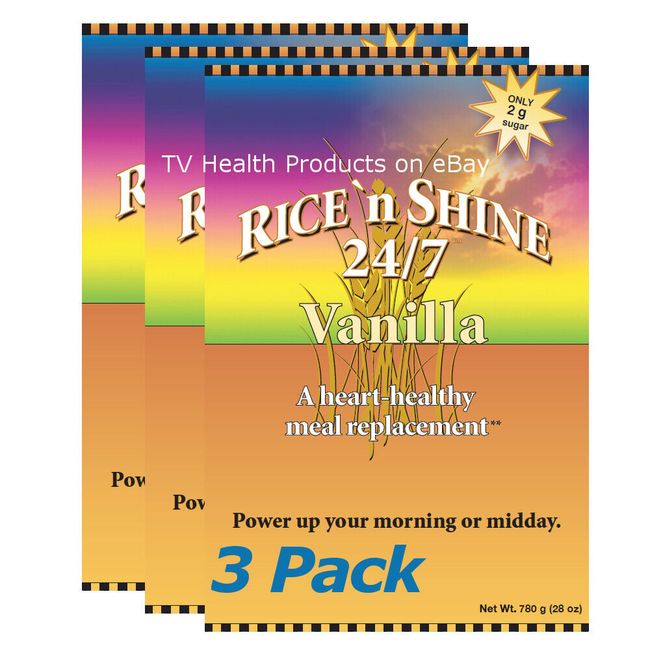 Rice N Shine 24/7 3 Bags Vanilla Stabilized Bran Shake by Nanacea's Patty McPeak