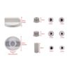 Ufixt Universal White Control Knobs for Ovens, Cookers and Hobs (Pack of 4)