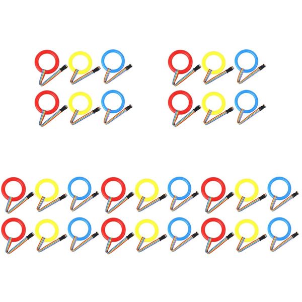 Kisangel 30Pcs Safety Walking Rope Kids Leash Outdoor Walking Rope for Preschool Kids Handles Line Rope for Safety Daycare Wrist