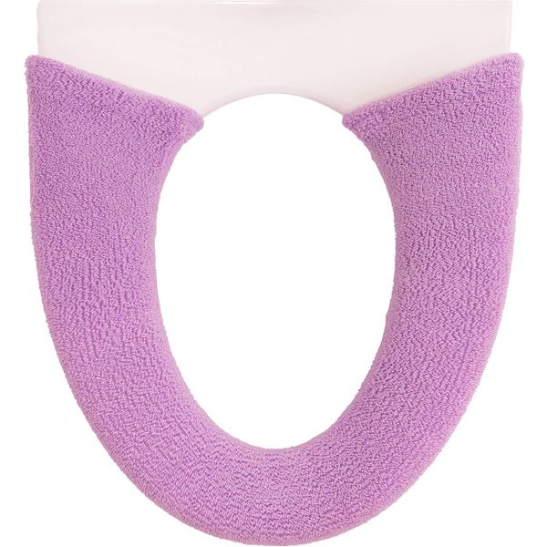 OKA Etoffe Tria 4548622374315 Toilet Seat Cover, For Toilets With Wash/Heating Features, Nordic-Style Bathroom Accessory, 5.5 x 29.5 x 0.4 Inches (14 x 75 x 1 cm), Pink