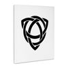 3dRose, Trinity Celtic Knot In Black, Museum Grade Canvas Wrap 8x10