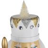 Northlight Glittered Nutcracker with Snowflake Scepter Christmas Figure - 15" - White
